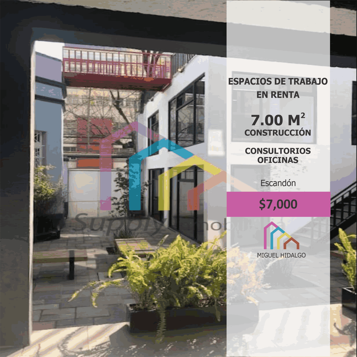 Consultorios, Oficinas, Espacios de trabajo, S Alvarado, Escandon